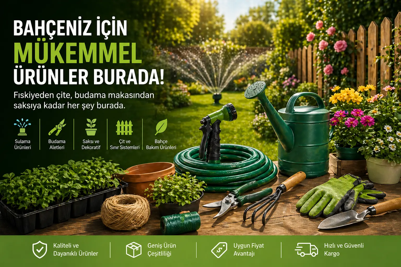Bahçeniz İçin İhtiyacınız Olan Her Şey: Düzenli ve Keyifli Alanlar İçin Doğru Ürünler