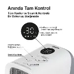 Fanlı Isıtıcı | 2000W, Mobil Kontrol, Kule Tipi, Güvenlikli, 3 Kademeli, Akıllı Isıtıcı-3