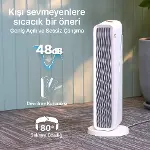 Fanlı Isıtıcı | 2000W, Mobil Kontrol, Kule Tipi, Güvenlikli, 3 Kademeli, Akıllı Isıtıcı-1