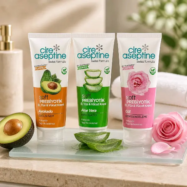 Cire Aseptine 3 Adet Karışık Nemlendirici Bakım Kremi 3*75 ml