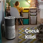 Gri Hava Temizleyici | Mobil Kontrol, Hepa 13, Wifi, 550 CADR, UVC, Göstergeli-6