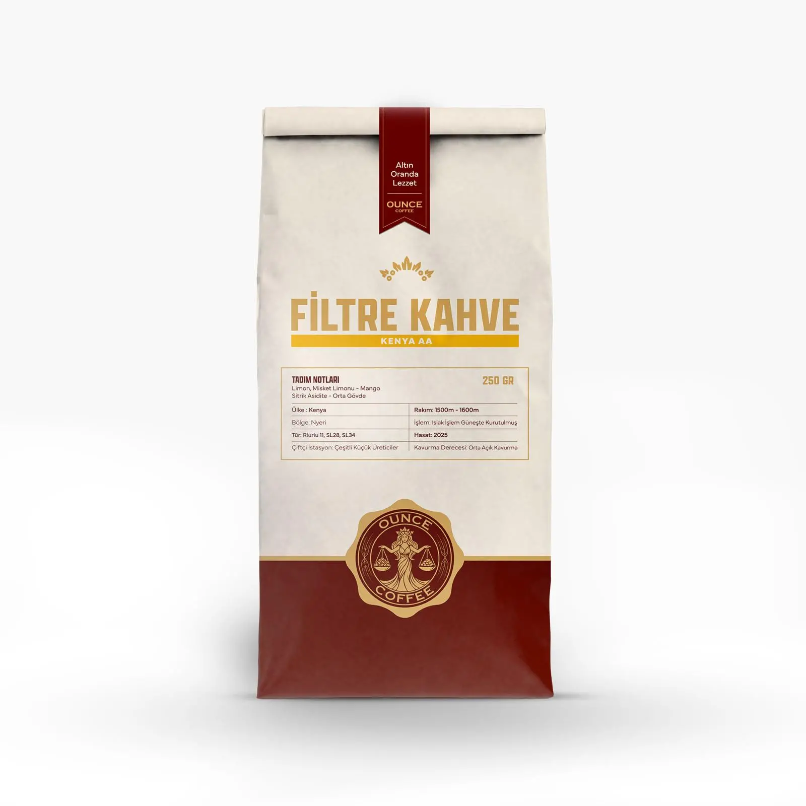 Kenya AA ÇEKİRDEK KAHVE 250GR
