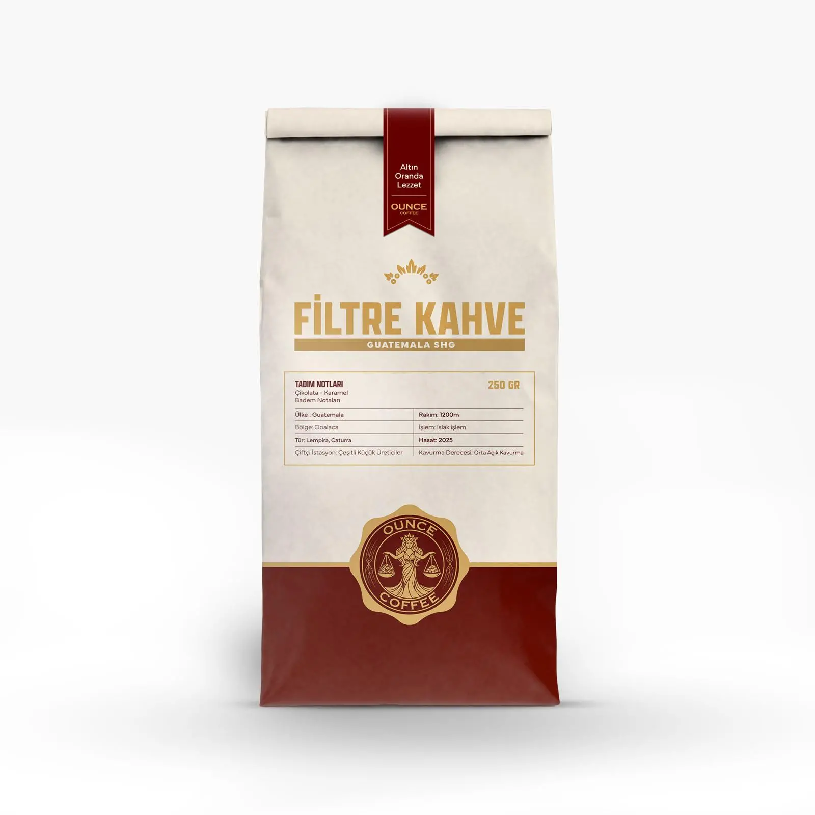 Guatemala Shg ÇEKİRDEK KAHVE 250GR