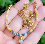 2842 Etiyopya Opal el yapımı kolye-8