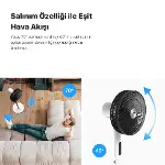 Akıllı Vantilatör | 60W, Mobil Kontrol, Wifi, Kumandalı, 3 Kademeli, Sesli, Ayaklı Vantilatör-3