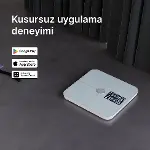 Akıllı Tartı | 17 Temel Vücut Analizi, Nabız Ölçer, Mobil Kontrol, Dijital Baskül-7