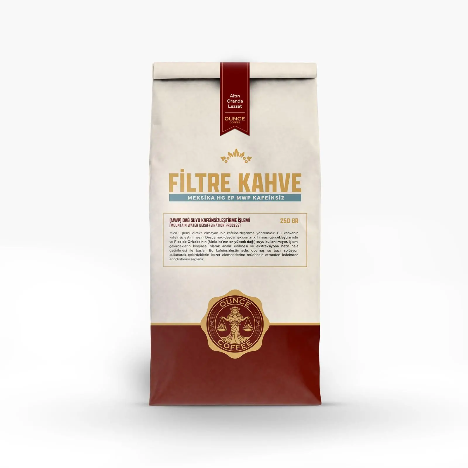 Meksika Kafeinsiz ÇEKİRDEK KAHVE 250GR