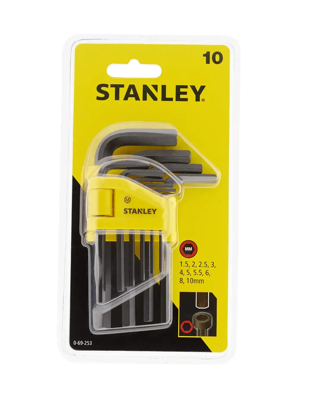 Stanley 0-69-253 10 Parça Allen Anahtar Takımı-3