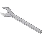 İzeltaş 0250010065 Bir Ağız Taçlı Anahtar 65 mm-1