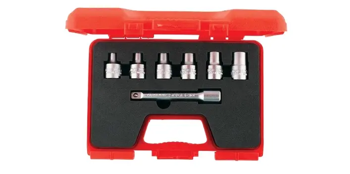 İzeltaş 1113 00 6007 1/2'' Star (Torx®) Lokma Anahtar Takımı 7 Parça