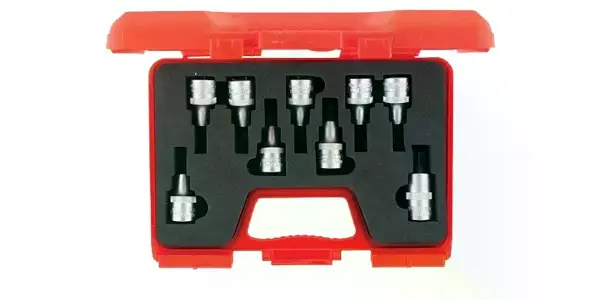 İzeltaş 1113 00 6009 1/2'' Lokmalı Star (Torx®) Uç Takımı 9 Parça