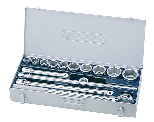 İzeltaş 1119 00 6114 3/4" Lokma Takımı Altı Köşe (14 parça mm)