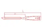 İzeltaş 5010230024 24 mm Iskarpela (Düz)-5