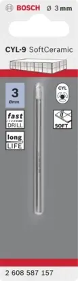Bosch CYL-9 Serisi Seramik Matkap Ucu 3x70 mm