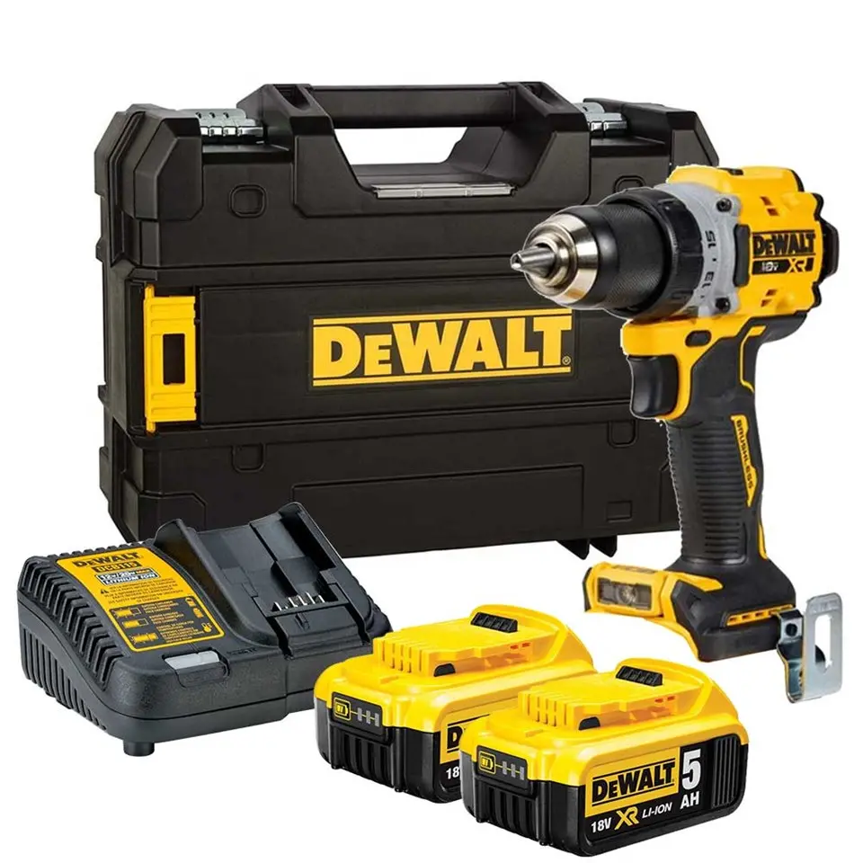 Dewalt DCD800P2T 18V 5.0AH Li-Ion Kömürsüz Çift Akülü Darbesiz Matkap-2