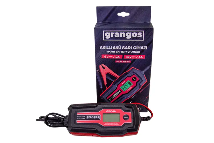 Grangos GBC4A 6V / 12V 70 AH Akıllı Dijital Akü Şarj ve Bakım Cihazı-3 Grangos GBC4A 6V / 12V 70 AH Akıllı Dijital Akü Şarj ve Bakım Cihazı-3