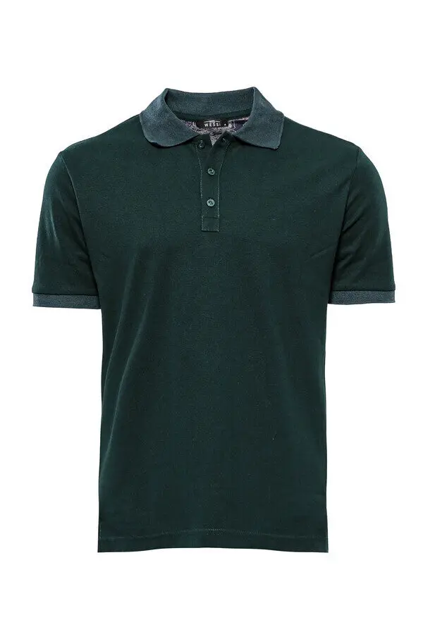 Polo Yaka Oxford Yeşil T-shirt | Wessi Polo Yaka Oxford Yeşil T-shirt | Wessi