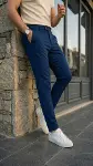 Erkek Slim Fit Dilli Kumaş Pantolon-1
