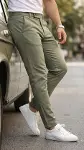 Erkek Slim Fit Dilli Kumaş Pantolon-1