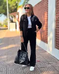 Kadın Iki Iplik Kumaş Pul Ve Fermuar Detaylı Ikili Takım-1