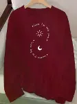 Kadın Uzun Kollu Bisiklet Yaka Desenli Viskon Bluz-2