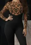Kadın Siyah Krep Kumaş Pantolon-3