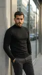 Erkek Yarım Balıkçı Yaka Pamuklu Triko-2