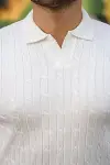Erkek Saç örgü Desen Uzun Kollu Triko-3