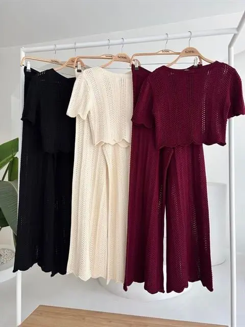 Triko Bluz Pantolon İkili Takım 10084-025-10