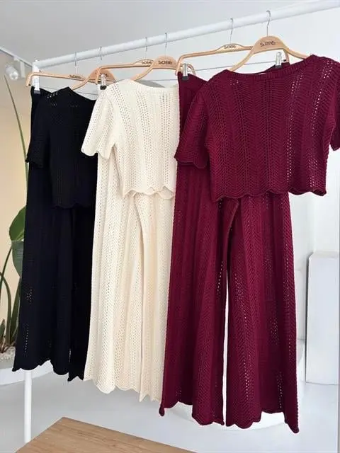 Triko Bluz Pantolon İkili Takım 10084-025-11