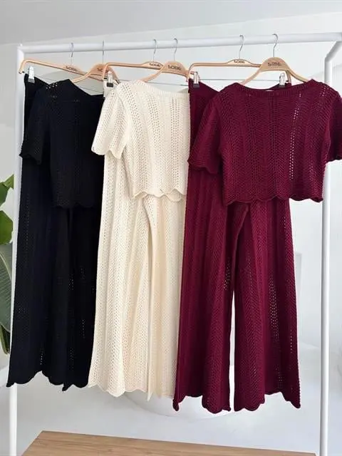 Triko Bluz Pantolon İkili Takım 10084-025-12