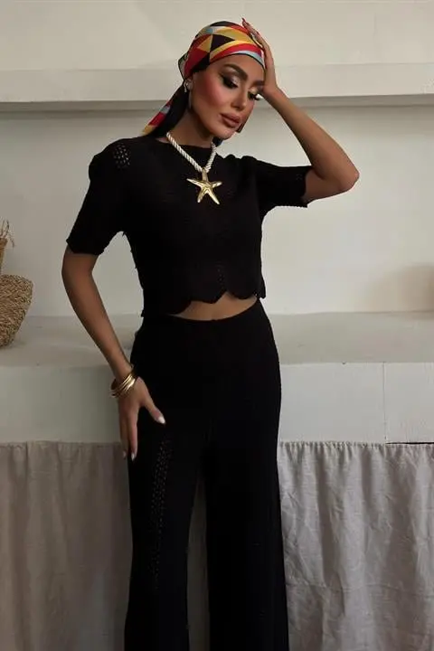 Triko Bluz Pantolon İkili Takım 10084-025-5