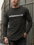 Erkek Uzun Kollu Bisiklet Yaka Viskon Sweat-2