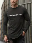 Erkek Uzun Kollu Bisiklet Yaka Viskon Sweat-4