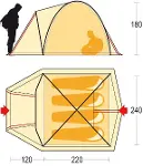 Ferrino Tenere 4 Çadır/Geniş İç Hacimli Kubbe Tipi Çadır-3
