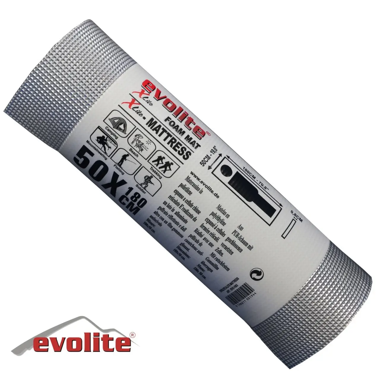 Evolite Xlite Foam 8mm Kamp Matı/Ultra Hafif Köpük Mat