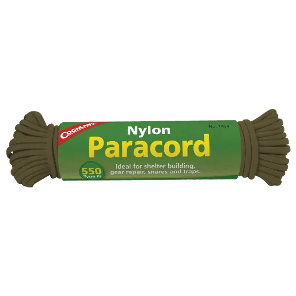 Coghlans Haki Paracord İp/Teknik Kamp ve Avcı İpi