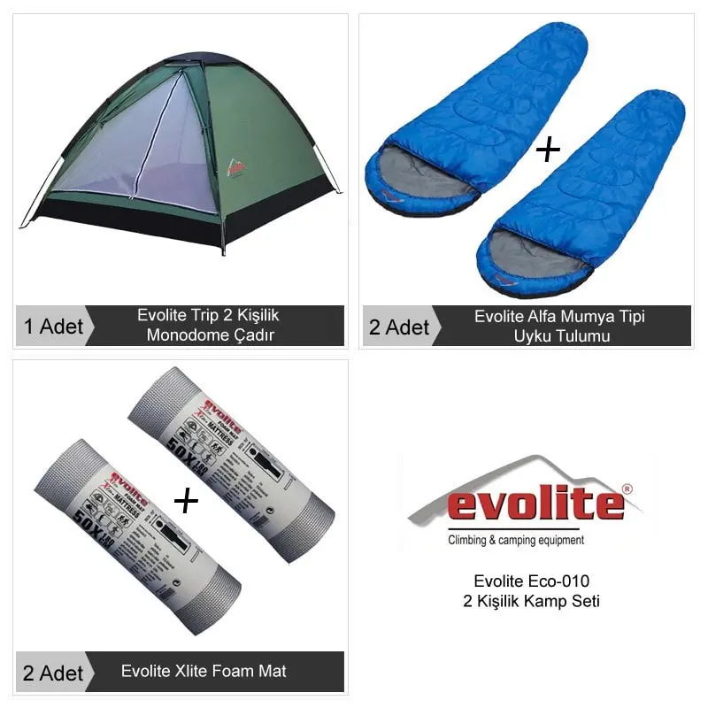 Evolite 2 Kişilik Eko Kampçılık Seti/Pratik, Ekonomik Çözüm