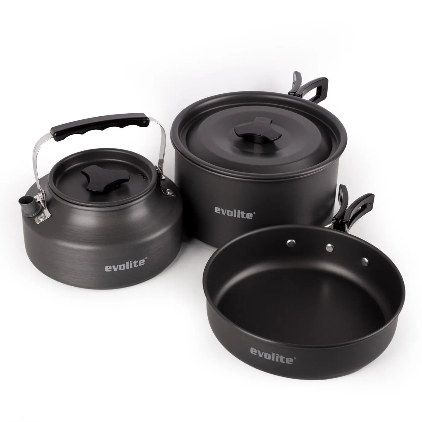 Evolite Tria Pot Çaydanlıklı Tencere Seti Pişirme Seti