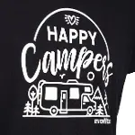 Evolite Happy Campers T-shirt-Siyah-4