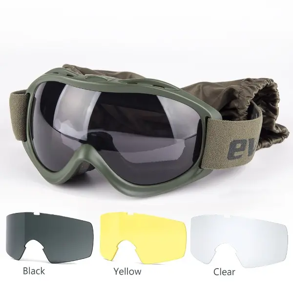 Evolite Balistik Protector Goggles - Haki MIL-PRF / Taktik