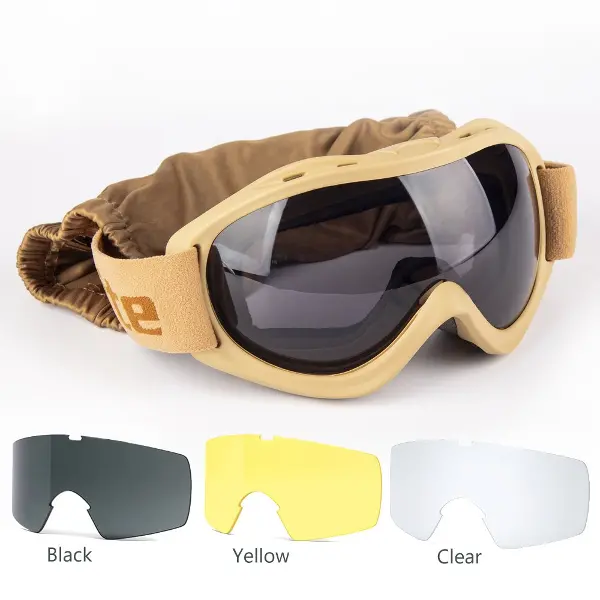 Evolite Balistik Protector Goggles - Coyote MIL-PRF / Taktik