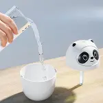 Sevimli Panda Figürlü Hava Nemlendirici – Ultrasonik Soğuk Buhar Makinesi, LED Işıklı Masaüstü Oda Nemlendirici (4745)-4