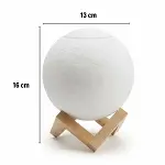 3D Ay Tasarımlı Su Yenilemeli USB Hava Nemlendiricisi&nbsp;– Dokunmatik, 3 Renk Işık Modlu (Gün Işığı / Beyaz / Sarı Işık)&nbsp;Gece Lambası (4745)-5