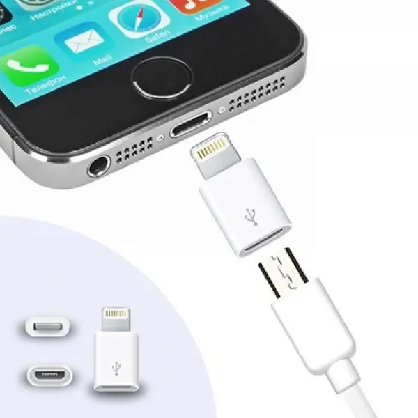 Apple iPhone / iPad Micro Usb Dönüştürücü Adaptör OTG Aparat (4745)