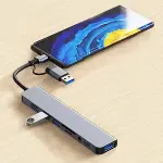 8 in 1 Usb Çevirici Notebook Macbook Type-C Uyumlu Görüntü Aktarıcı Hub (4745)-3