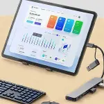 8 in 1 Usb Çevirici Notebook Macbook Type-C Uyumlu Görüntü Aktarıcı Hub (4745)-4