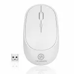 Beyaz Renkli Ergonomik Sessiz Kablosuz Mouse – USB Alıcılı, Ofis ve Oyun İçin Konforlu Bilgisayar Faresi MS6310 (4745)-1