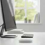 Beyaz Renkli Ergonomik Sessiz Kablosuz Mouse – USB Alıcılı, Ofis ve Oyun İçin Konforlu Bilgisayar Faresi MS6310 (4745)-2