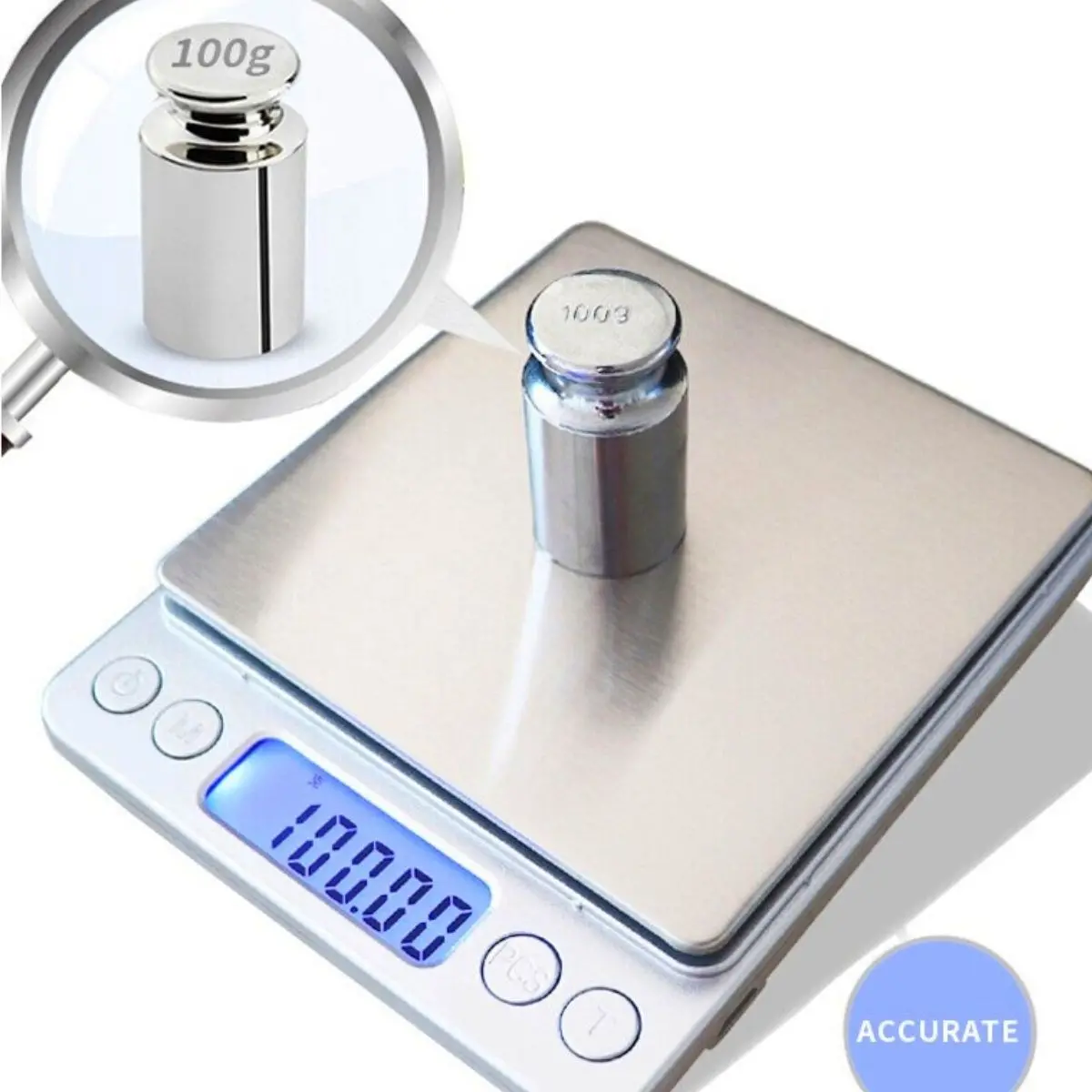 Elektronik 3 kg Kapasiteli Dijital Hassas Kantar Mutfak Tartısı Terazi (4745)-4